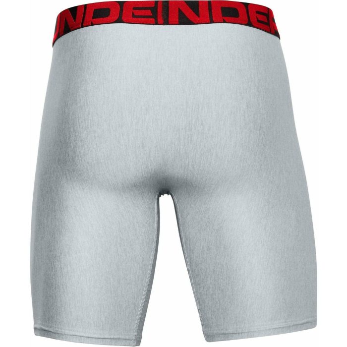 under armour tech 9 inch 2 pack mens boxer jock grey 37439229886672