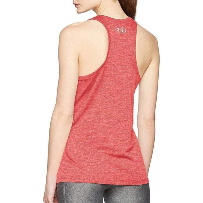 under armour tech twist womens training vest tank top red 28827784249552